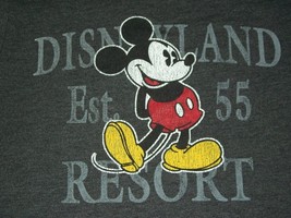 Disneyland Woman&#39;s T-shirt XL Tee Shirt Mickey Disney Resort 1955 Gray Classic - £27.96 GBP