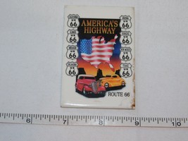 Desperate Enterprises America&#39;s Highway Route US 66 magnet 2 1/8&quot; X 3&quot; - £8.09 GBP