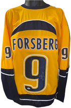 Filip Forsberg signed Nashville Gold Custom Stitched Pro Hockey Jersey #9 XL- PS - £198.99 GBP