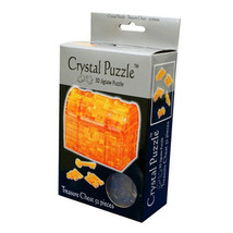 Treasure Chest 3D Crystal Jigsaw Puzzle - Gold - £30.23 GBP