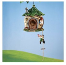 Gnomes Climbing Ladder into Birdhouse (col) - $89.09