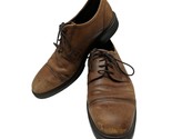 Ecco Oxford Cap Toe Brown Leather Dress Shoes Size 10.5 / EU 44 - $24.75