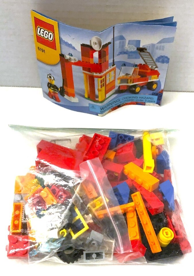 Lego 6191 Fire Station and Fire Truck Complete Without Box - $20.00