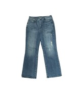 NYDJ Marilyn Straight Leg Super Stretch Jeans Lift Tuck Distressed Denim... - £22.08 GBP