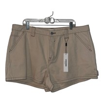 Vigoss Carpenter Short Tan Shorts Women Size 20W Denim Cotton Casual Out... - $193.68 MXN
