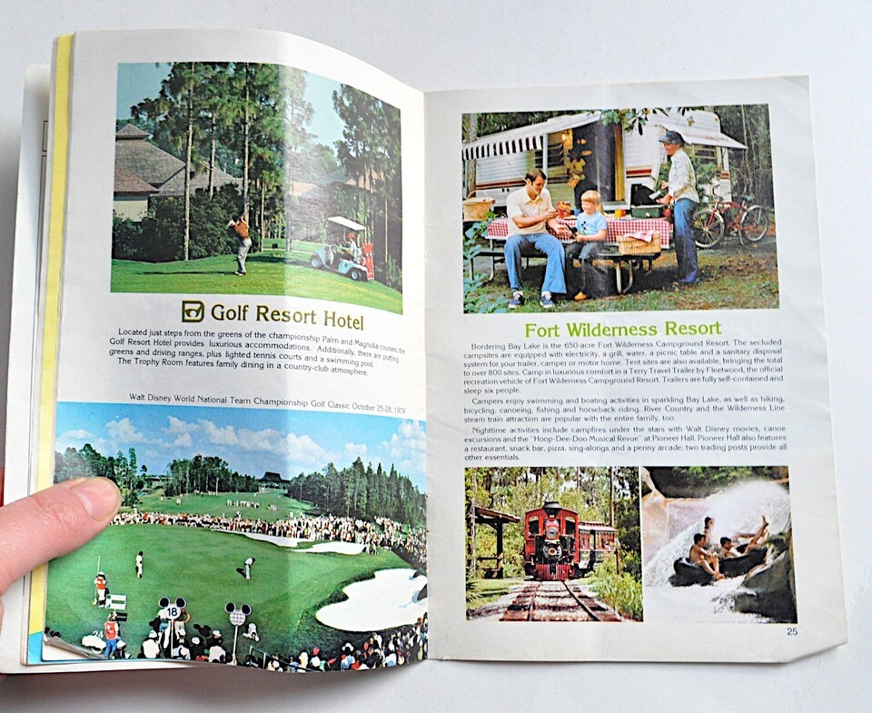 Lot 2 Walt Disney World 1979 Vacationer's Guide Brochures Polaroid Park Maps 70s Item image 12