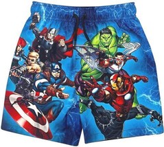 Captain America &amp; Hulk Pantalones Cortos de Baño UPF50 + Traje Niño Talla 4T Nwt - £13.97 GBP