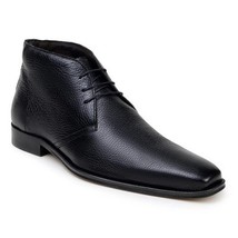 Belvedere Axel Boots Italian Deerskin, Soft Napa Leather Lace Up Black image 4
