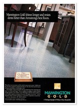 Mannington Gold Floor 90s Home Decor Vintage 1992 Full-Page Print Magazine Ad - £7.75 GBP