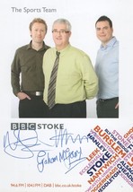 Graham McGarry Matt Sandoz John Acres BBC Sport 3x Hand Signed Photo - £5.52 GBP