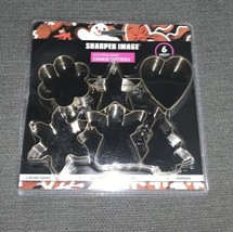 NEW Sharper Image 6  Stainless Steel Holiday Cookie Cutters Angel Tree Heart - £11.96 GBP