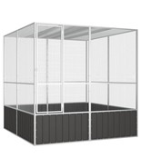 Bird Cage Anthracite Galvanized Steel Large Bird Cage - $15,395.05 MXN