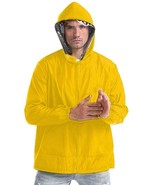 Yellow Detachable Face Shield Cover Protective Jacket Hat Hoodie Size Me... - £16.33 GBP
