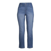 Time and Tru Women&#39;s Relaxed Straight Pull On Jeans MDWASH Size XXL/2XG(20) - £16.57 GBP