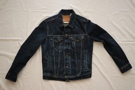 Men&#39;s Levis Premium Trucker Denim Jacket 100% Cotton Size S San Francisco, CAL - $40.00