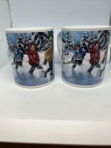 Lotto Di 2 Tim Horton&#39;s Hockey Caffè Tazze Pattinaggio Stagno 003 Mug Limitata - £23.61 GBP