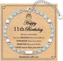 11 Years Old Girls Birthday Gifts, Tiny Beaded Bracelets Gifts for Daughter Gran - $27.75