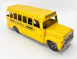 Vintage 1960&#39;s 9-inch Hubley Pressed Steel Yellow Bus &quot;Hubley School Bus... - $33.81