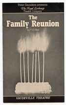 The Family Reunion Program T S Eliot Vaudeville Theatre London 1979 Edwa... - $13.86