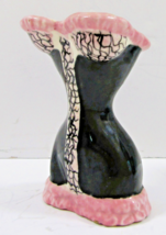 Vintage Porcelain Brayton Laguna Pottery Corset Vase 4.5” Tall - $1,797.90 MXN