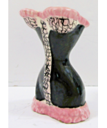 Vintage Porcelain Brayton Laguna Pottery Corset Vase 4.5” Tall - $1,797.90 MXN