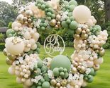 Green Gold Balloon Arch Kit Sage Beige Wedding Party Decor - $29.99