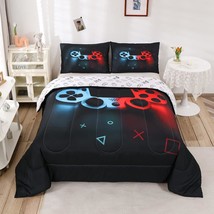 Boys Gamepad Comforter Set Queen,Play Gamer Bedding Set Kid Young Man Video Game - £75.13 GBP
