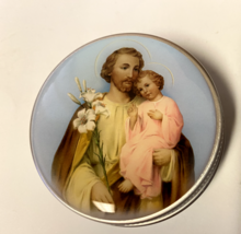 Saint Joseph Rosary Tin, Case,  New - £3.15 GBP