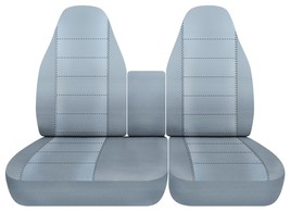 Steel gray seat covers Fits 1997-03 Ford F150 40 driver -60 passenger or console - $41.55 CAD - $83.99 CAD
