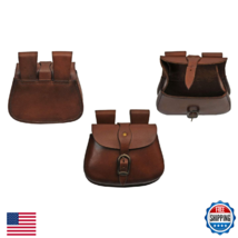 Szco Supplies Medieval Leather Belt Buckle Saddle Bag - $40.15