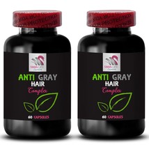 Brilliant Texture - GRAY HAIR COMPLEX - Biotin Glow 2 Bottles 120 Capsules - $34.16