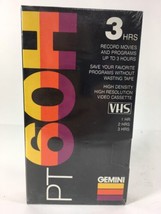 Gemini PT 60H Blank VHS Tape High Density 1 to 3 Hrs VHS Tape High Resol... - $7.87