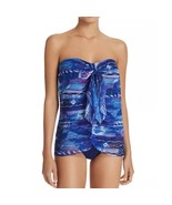 Lauren Ralph Lauren Calypso Flyaway One Piece Swimsuit Blue Size 16 NWOT - $39.59