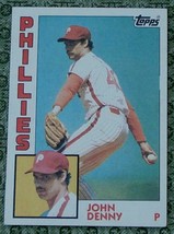 John Denny, Phillies,  1984 #17 Topps Baseball Card GDC - GREAT CARD - £3.10 GBP