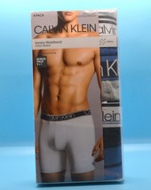 Calvin Klein Men&#39;s  4 pack Logo Underwear Boxer Briefs Cotton Size XL - £29.58 GBP