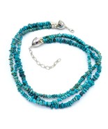 Jay King DTR 925 Sterling Silver Multi Strand Genuine Turquoise Necklace - $65.00