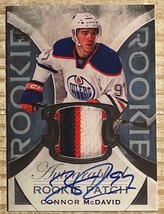 Connor McDavid 2015 Rookie The Cup Printed Patch Autograph Facsimile RP ... - $3.25