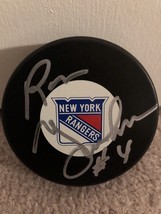 NHL New York Rangers Ron Greschner Signed Puck With Cube - £23.70 GBP