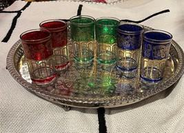 Moroccan large tea glasses-Moroccan chic tea glasses- Large Moroccan Tea glasses - £50.11 GBP