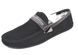 Basconi Men&#39;s Black Suede Driving Moccasins Net Design Shoes Size US 12 ... - £124.05 GBP