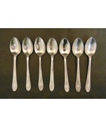 E.C. LTD Stainless &quot;AURAL&quot; Set of 7 DEMITASSE Spoons VINTAGE - €30,30 EUR