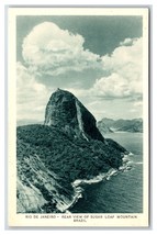 Posteriore Vista Zucchero Loaf Mountain Rio De Janeiro Brasile Unp Wb Cartolina - £4.86 GBP