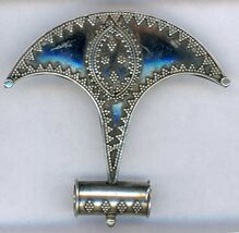 silver Tag Pendant, Stamp silver in Ancient Hack Blade pattern - $27.17