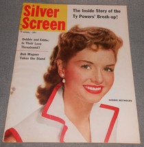 April 1955 SILVER SCREEN  MAGAZINE Debbie Reynolds Cover ROBERT WAGNER +... - $40.72 CAD
