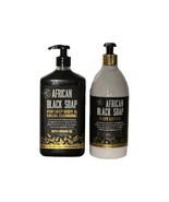 2PC set of African Black Soap Body Lotion &amp; Deep Body Facial Cleansing A... - €59,86 EUR