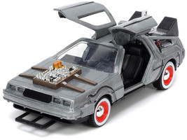 DeLorean DMC Time Machine Brushed Metal Back to the Future Part III 1990 Movie H - £16.07 GBP