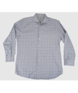 SUITSUPPLY Egyptian Cotton Check Shirt Extra Slim Blue Mens Size 17 1/2 ... - $26.55