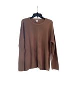 Women’s J.Jill Brown Oversized Long Sleeve Cozy Comfy Sweater Size Medium - £19.24 GBP