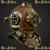Antique Diving Helmet US Navy Mark V Deep Scuba Diver Helmet For Home Decor - £154.04 GBP