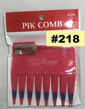 Annie Pik Comb #0218 Hair Plastic Pik Small 3.5"x 3.5" - $1.00